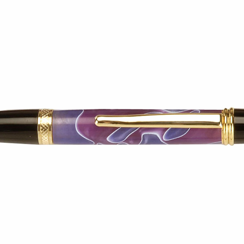 Acrylic Pen Blank - 3/4" x 3/4" x 5" - Color:Purple Rain